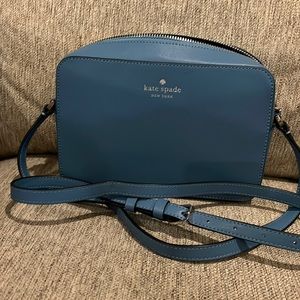 Kate Spade Harper crossbody. Niagara blue
